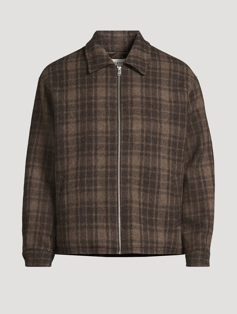 FRAME Tweed Padded Zip Jacket | Holt Renfrew