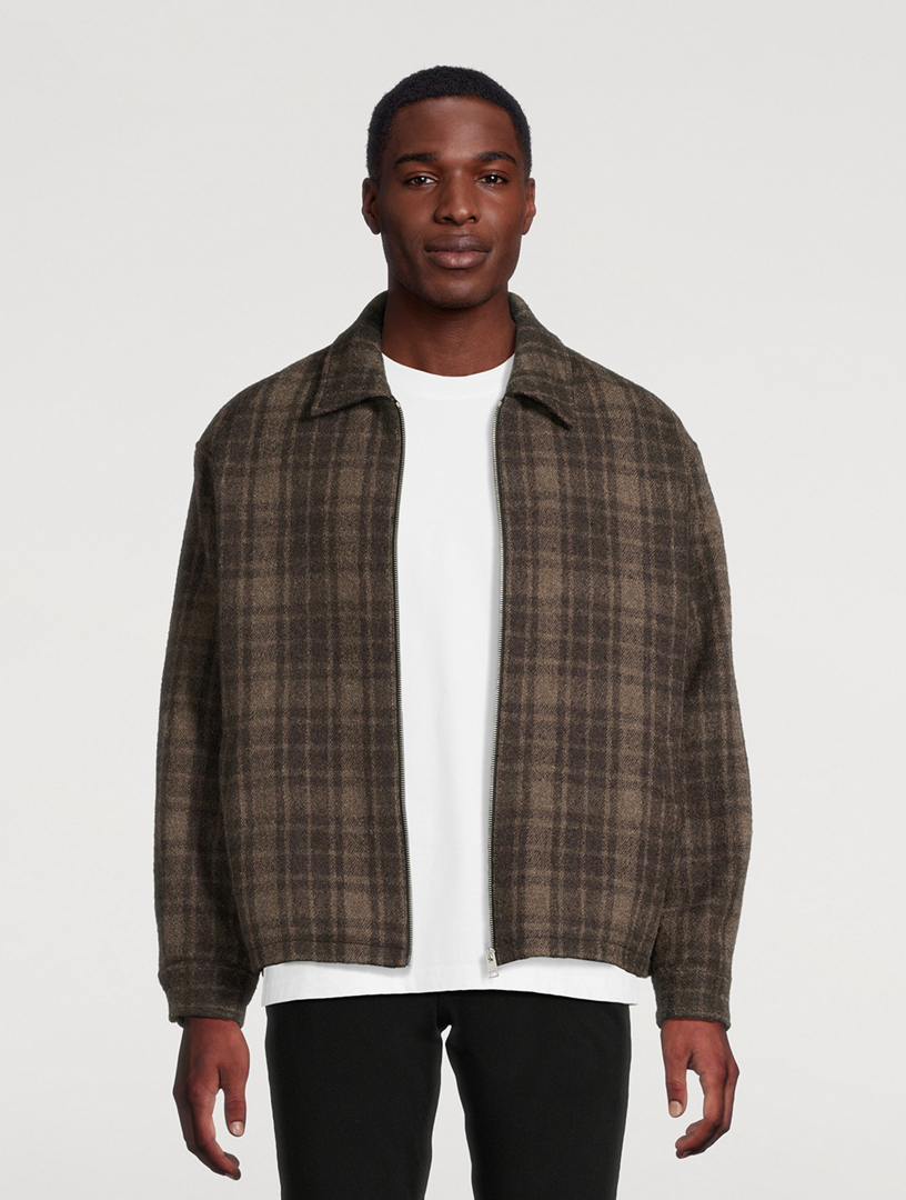 FRAME Tweed Padded Zip Jacket | Holt Renfrew