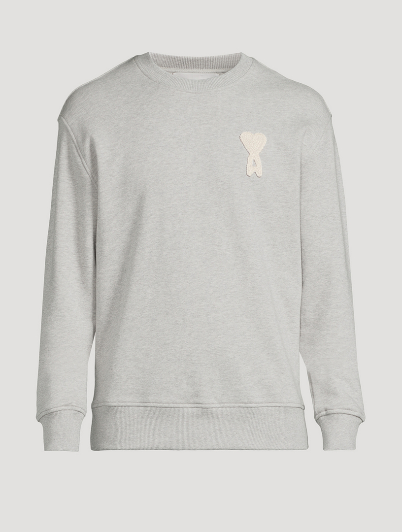 Pull en coton molletonné à écusson Ami De Cœur