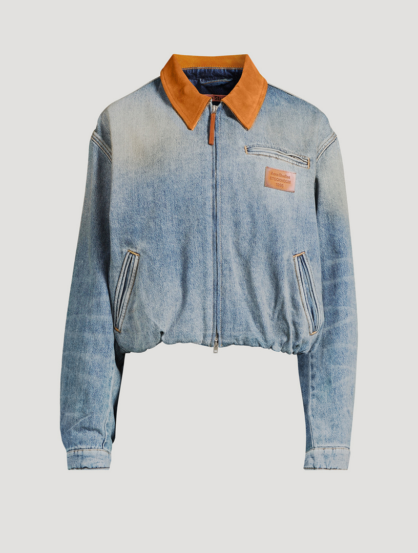 ACNE STUDIOS Denim Bomber Jacket | Holt Renfrew