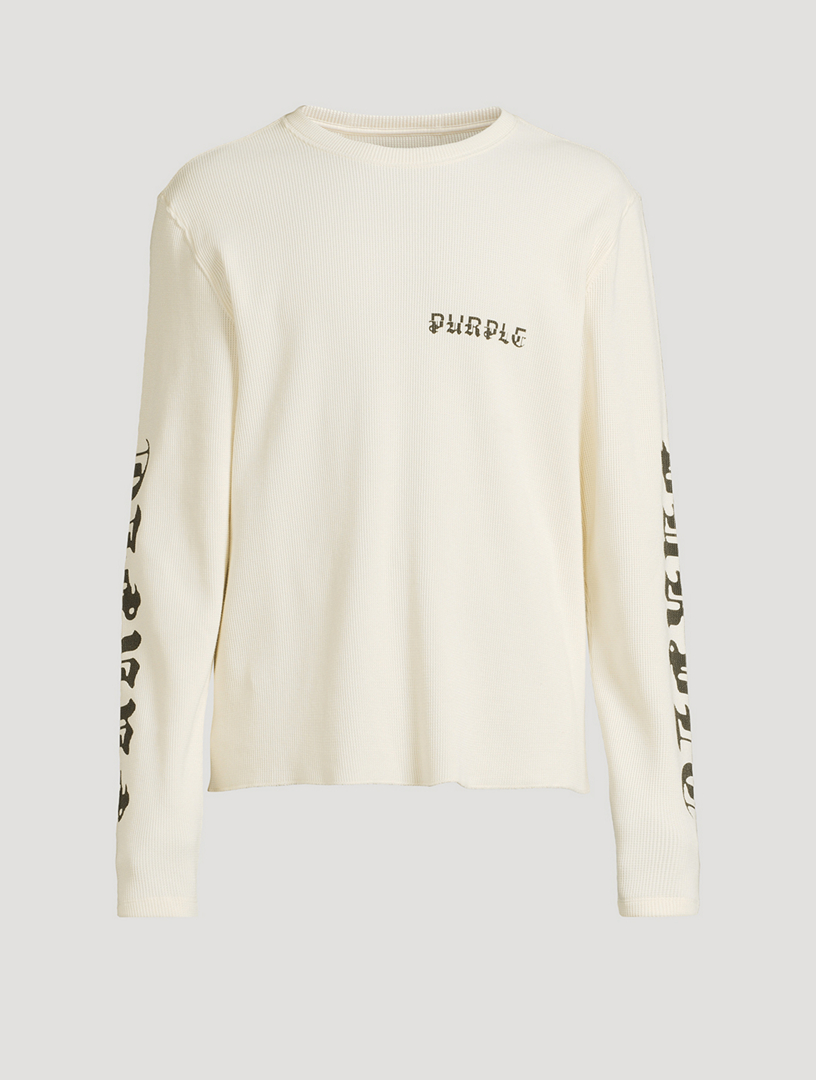 Pull col rond boutonné gaufré Beige