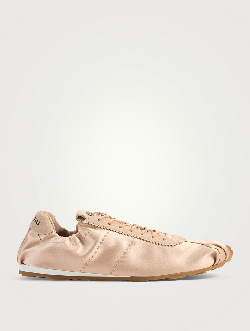 Plume Satin Sneakers