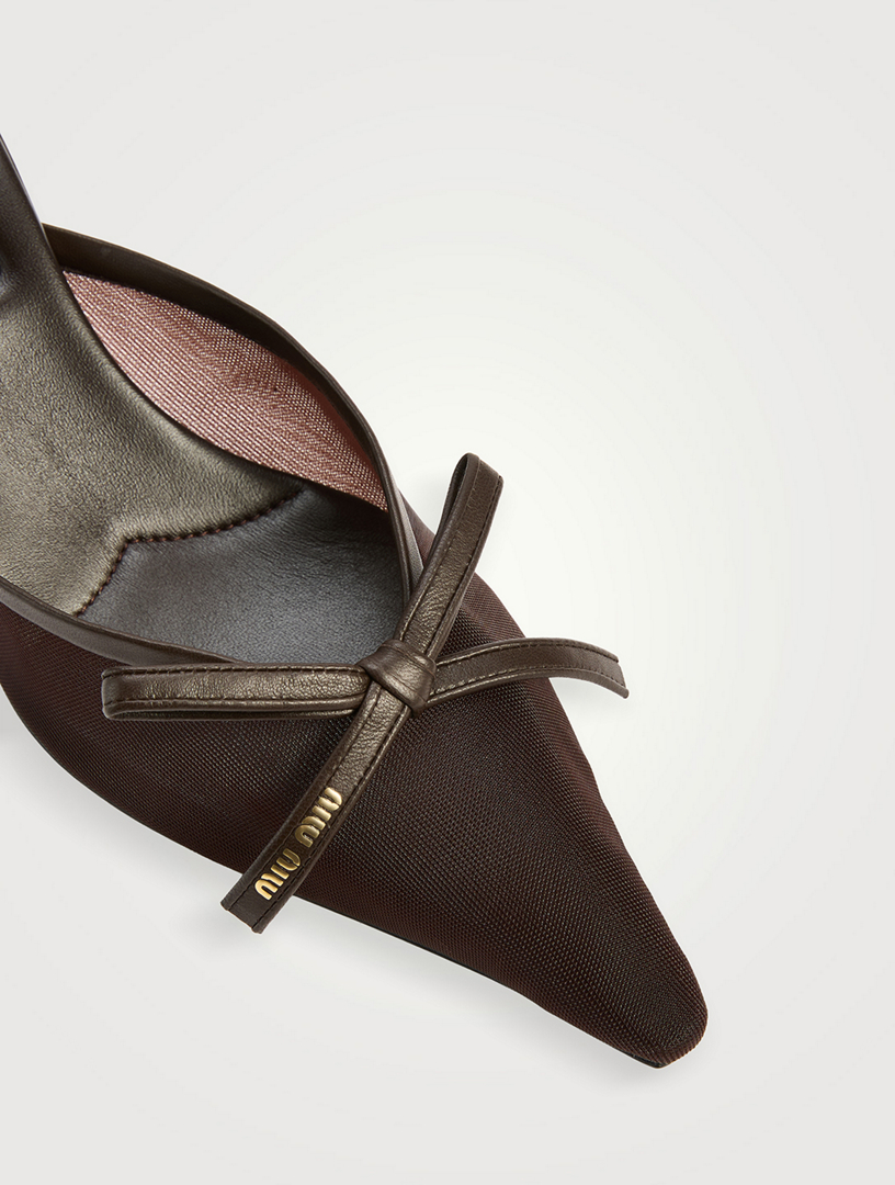 MIU MIU Mesh Mules | Holt Renfrew