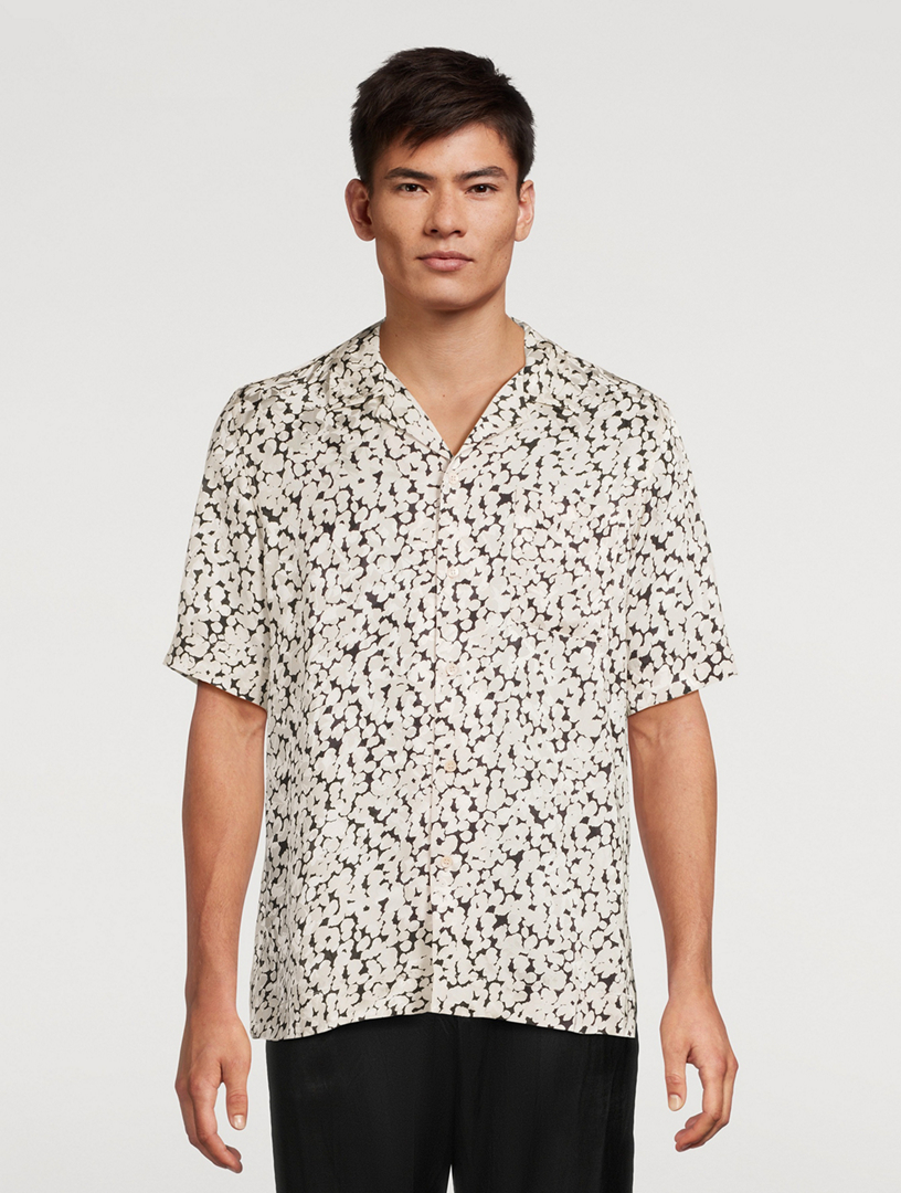 DRIES VAN NOTEN Short-Sleeve Shirt In Floral Print | Holt Renfrew