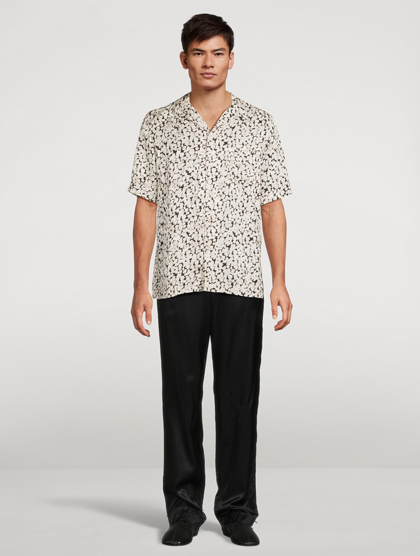 DRIES VAN NOTEN Short-Sleeve Shirt In Floral Print | Holt Renfrew