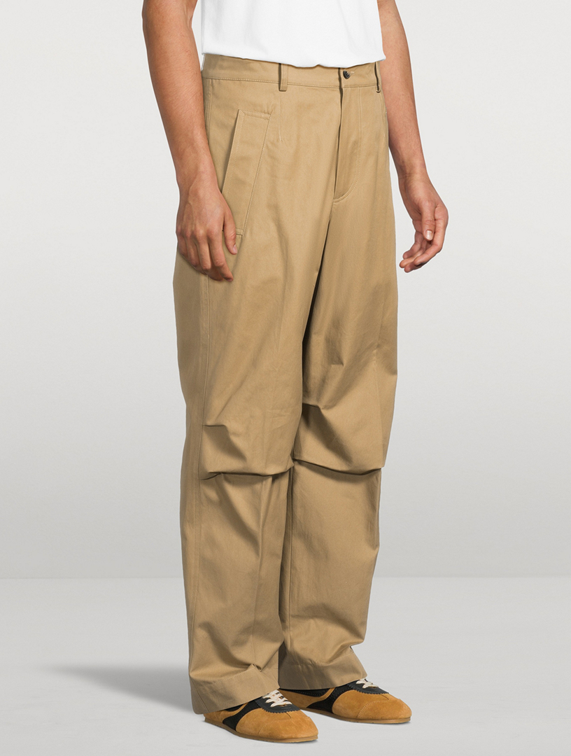 DRIES VAN NOTEN Cotton Straight-Leg Pants | Holt Renfrew