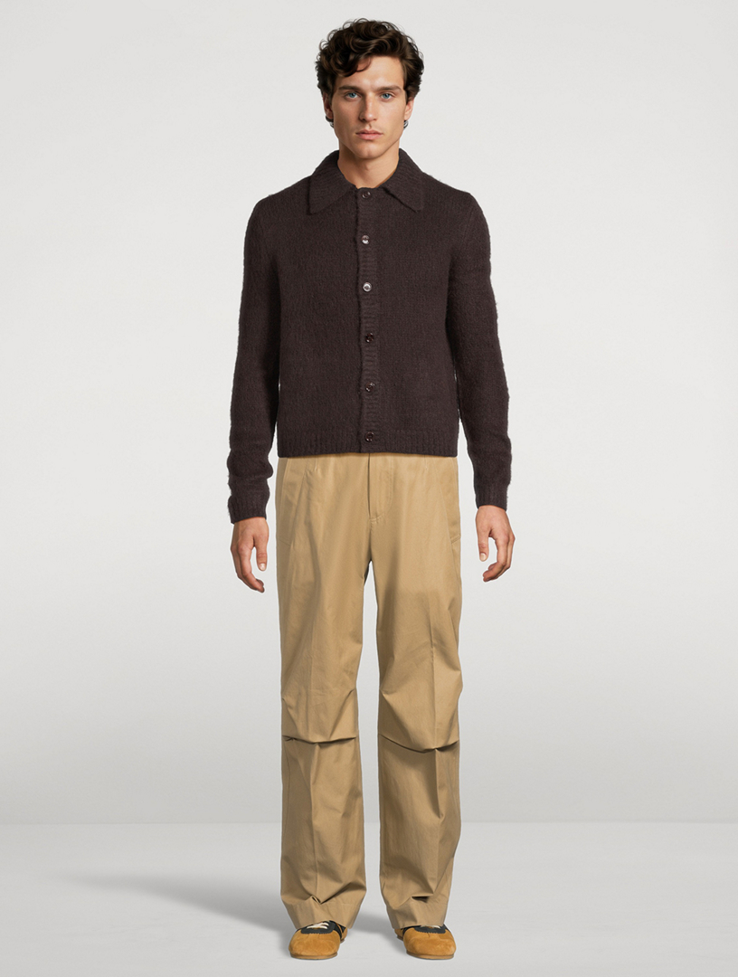 DRIES VAN NOTEN Cotton Straight-Leg Pants | Holt Renfrew