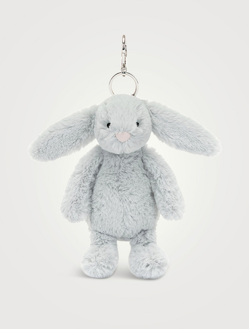 Bashful Grey Bunny Bag Charm