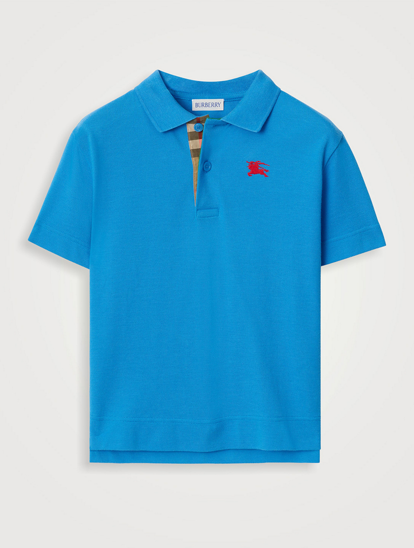 BURBERRY Cotton Pique Polo Shirt | Holt Renfrew