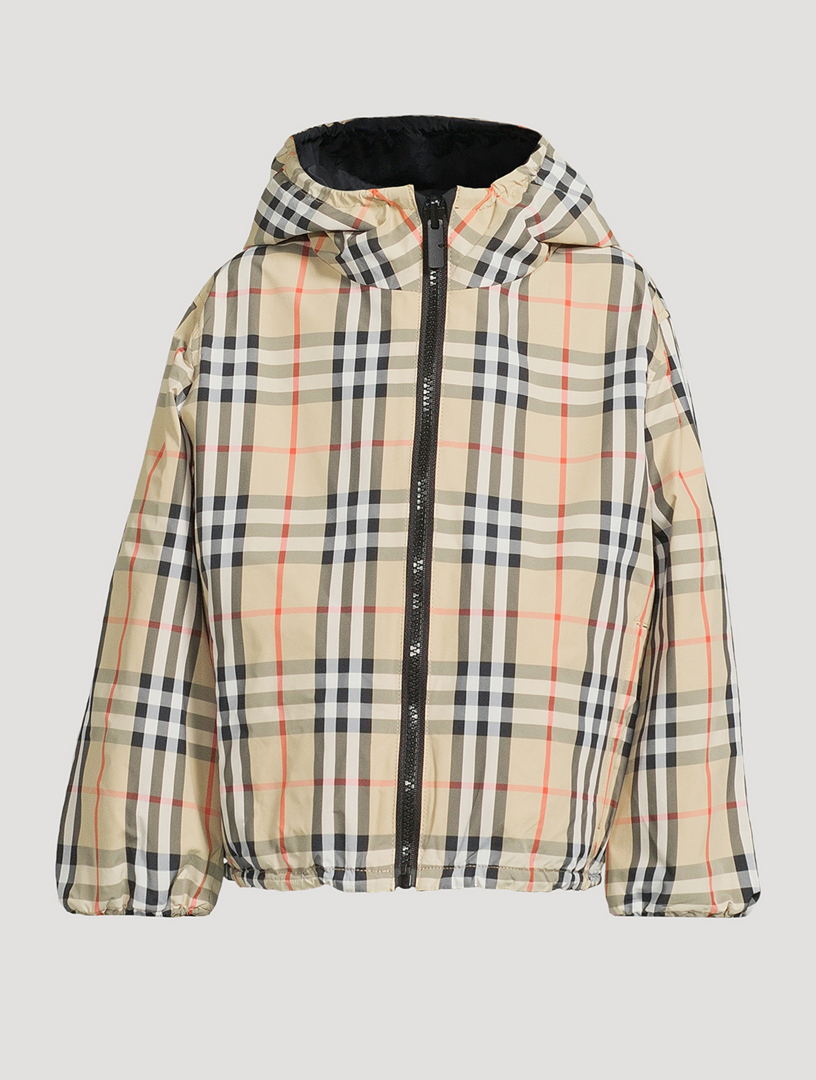BURBERRY Reversible Check Hooded Jacket | Holt Renfrew