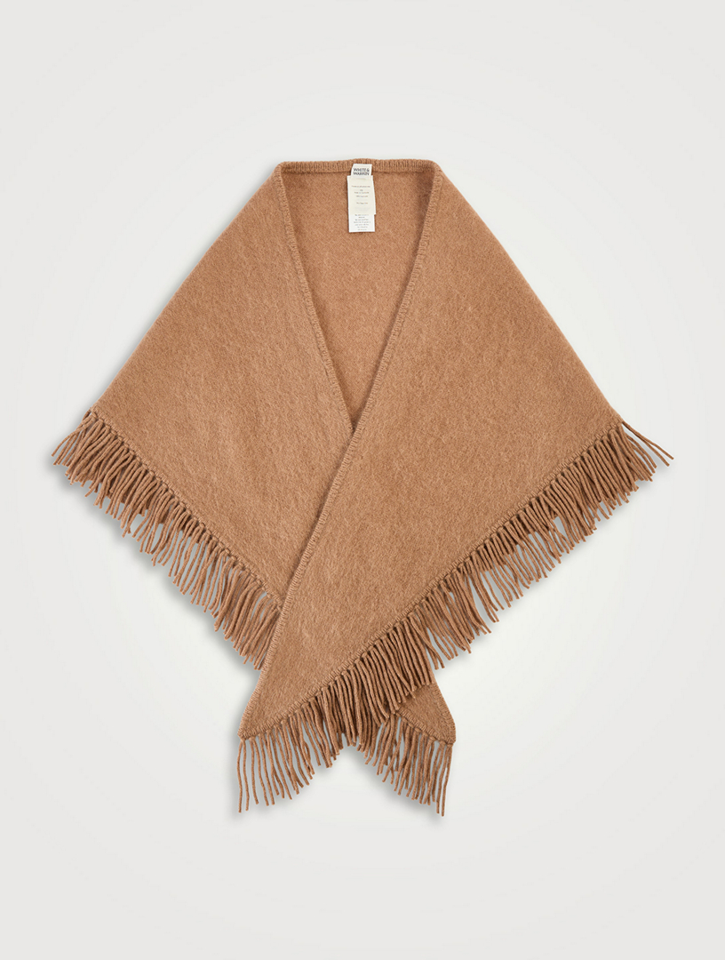 Brushed Cashmere Fringe Scarf