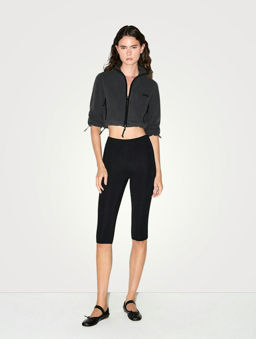 SKIMS Outdoor Fleece Cropped Three-Quarter-Sleeve Jacket | Holt