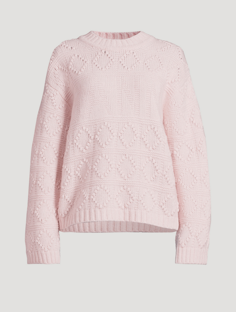 Wool And Cotton Bubble Sweater