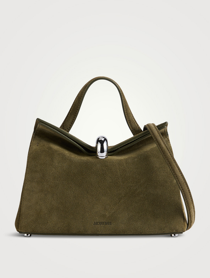 Le Petit Valérie Suede Shoulder Bag