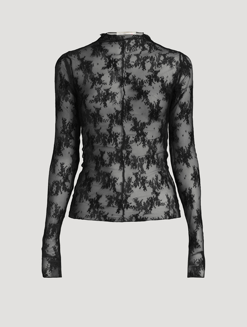 FREE PEOPLE Lady Lux Floral Mesh Top | Holt Renfrew