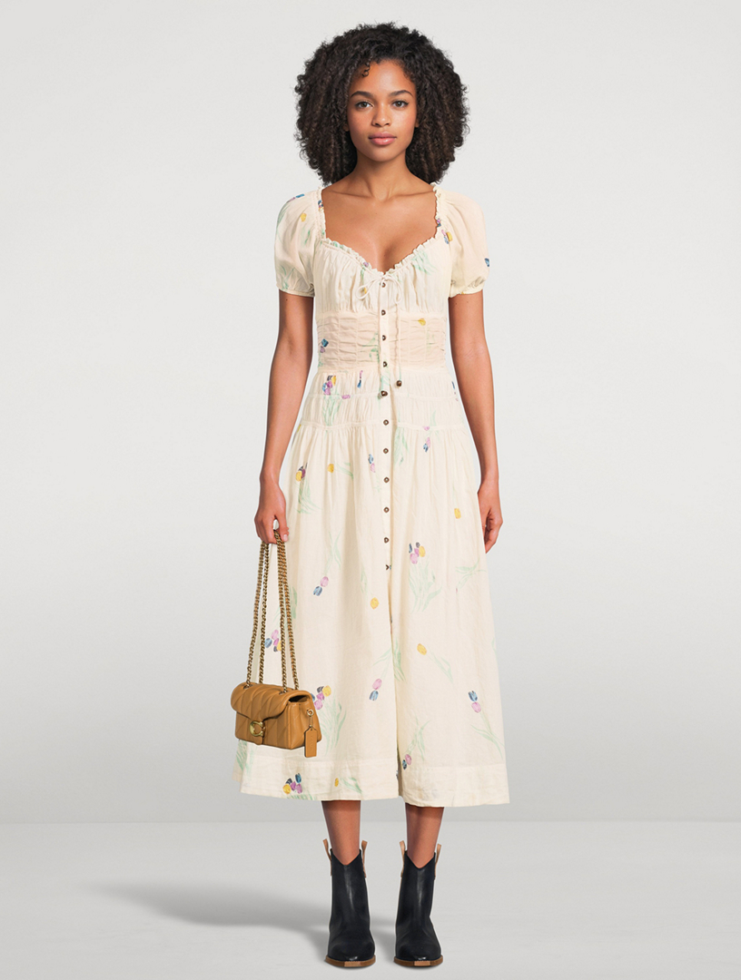 FREE PEOPLE Complete Me Midi Dress In Floral Print | Holt Renfrew
