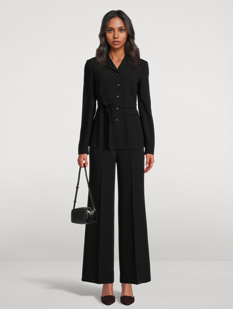 Theory Classic Crepe ジャケット パンツ セット ブラック m_5001495033_11