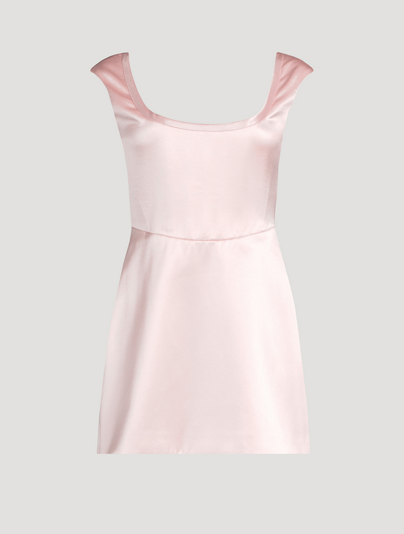 SAU LEE Bryn Satin Mini Dress