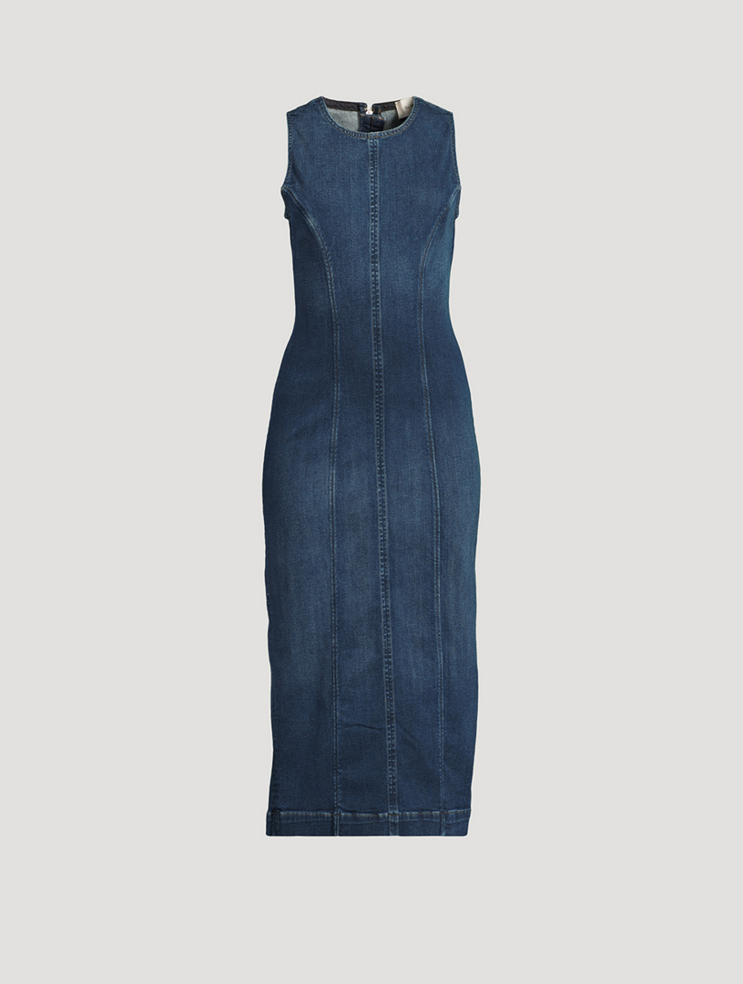 Robe mi-longue Esme en denim