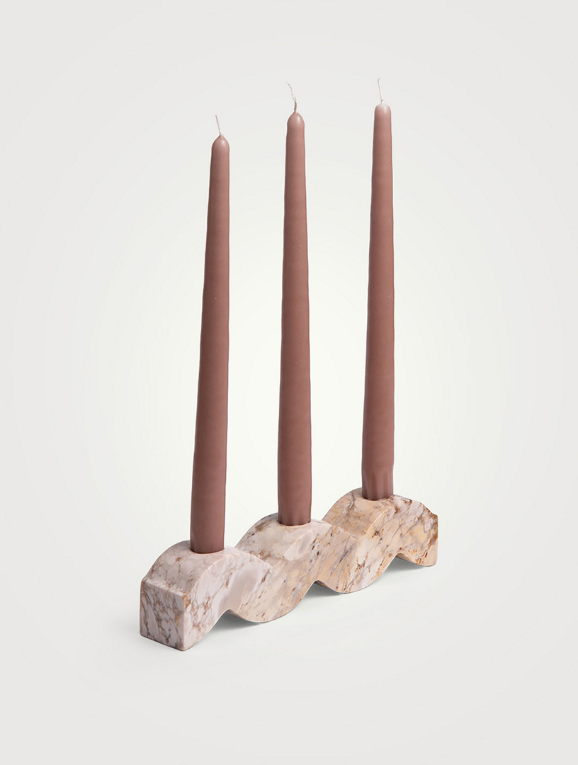 Wavy Gemstone Candelabra