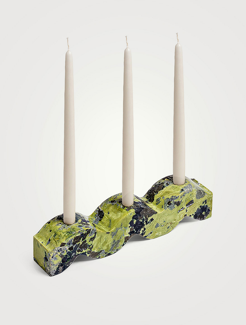 Wavy Gemstone Candelabra