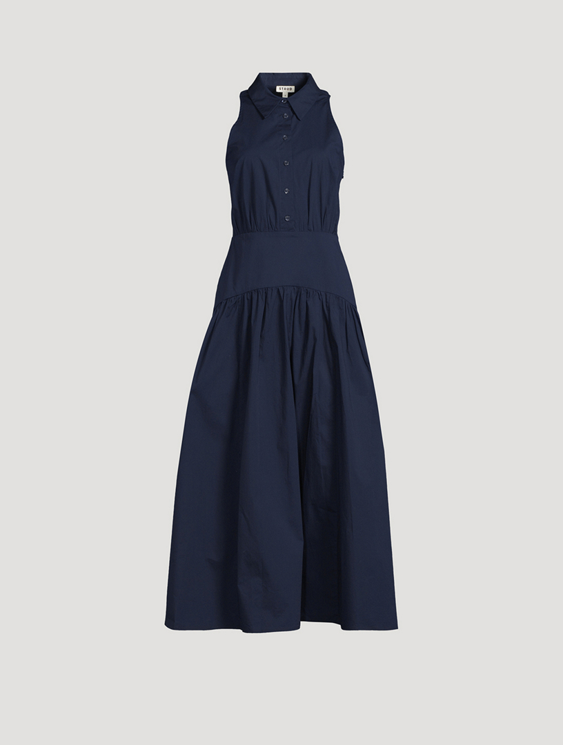 STAUD Romy Poplin Shirt Dress