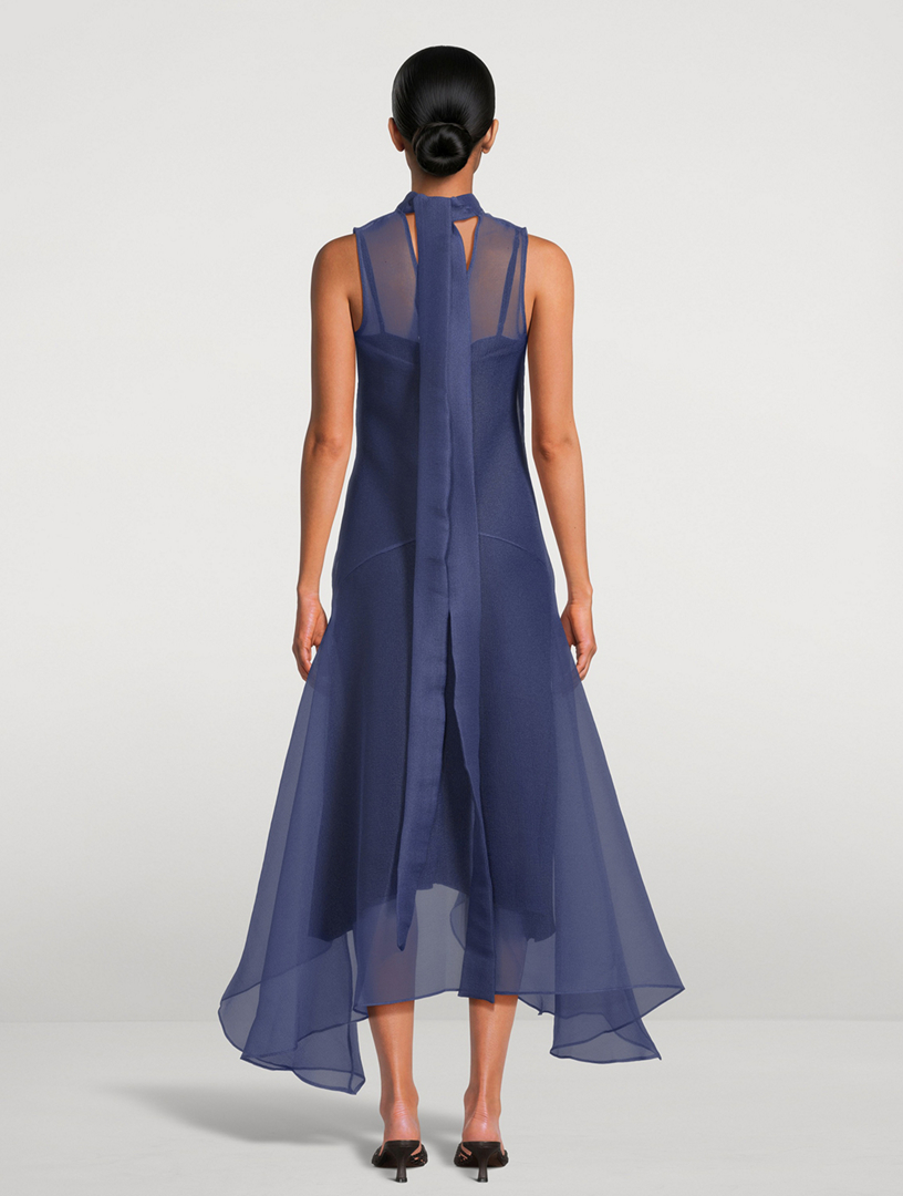 STAUD Auden Organza Midi Dress | Holt Renfrew