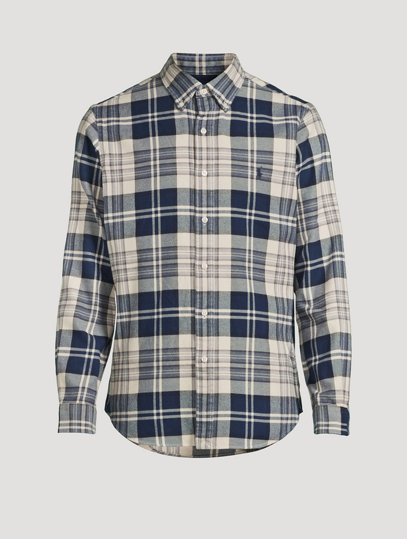 Plaid Button-Down Shirt