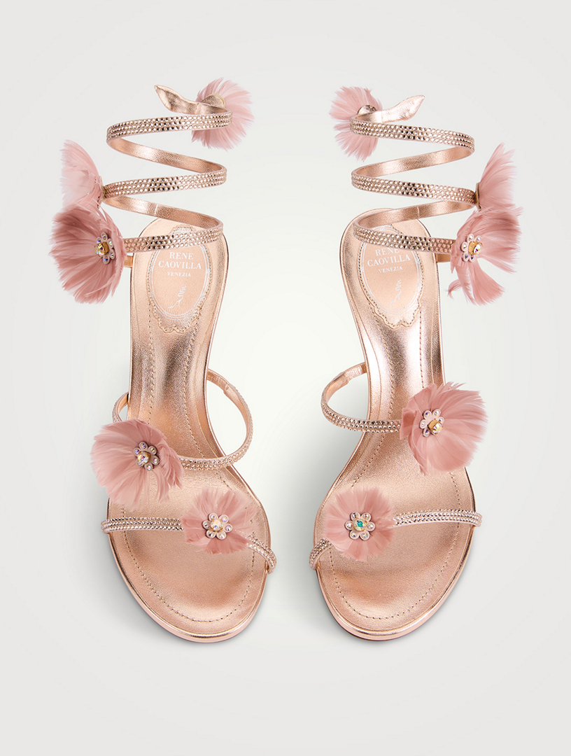 RENE CAOVILLA Jolene Satin Stiletto Sandals | Holt Renfrew