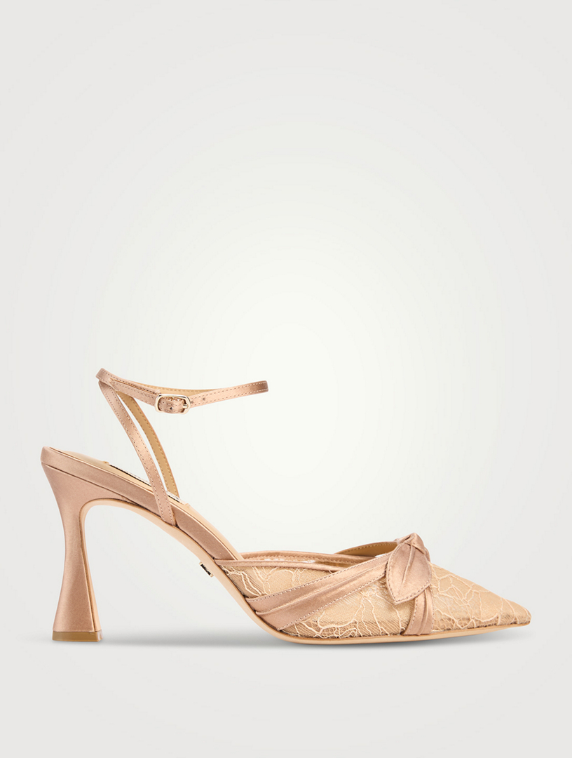 Josie Lace And Satin Pumps