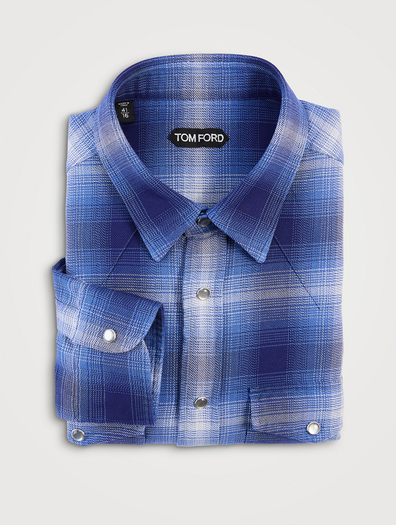 Western Shirt In Check Print