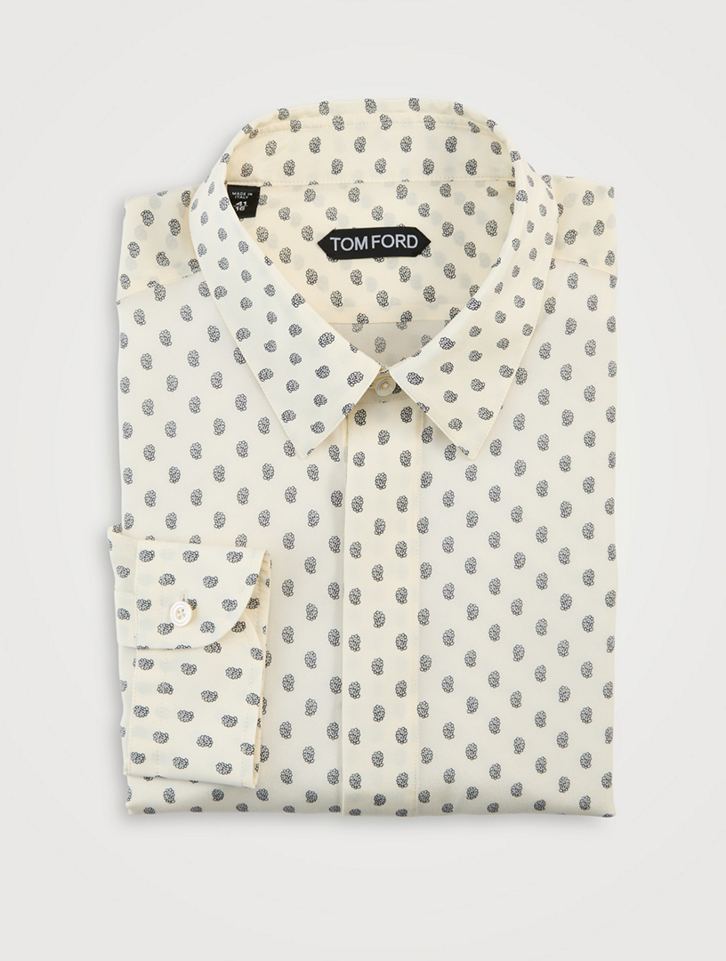 Crêpe de Chine Shirt In Paisley Print