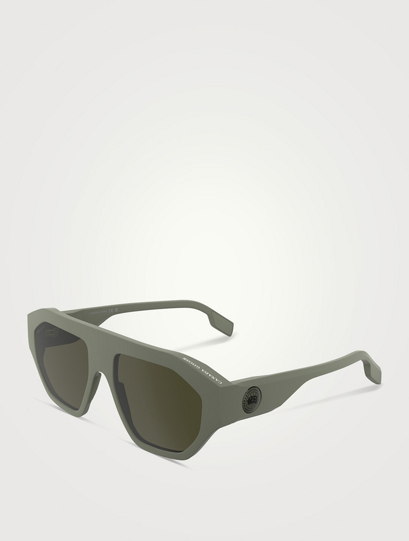 CANADA GOOSE Disc Logo Tekapo Aviator Sunglasses | Holt Renfrew