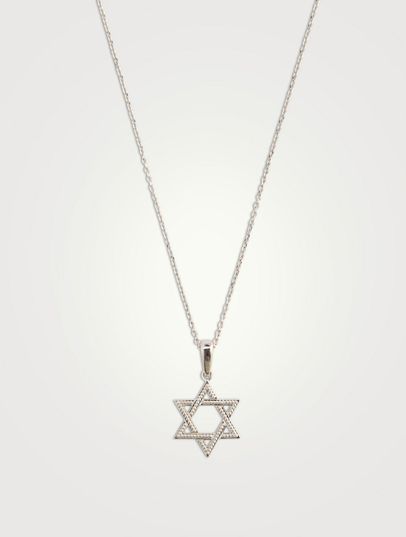 Dew Drop Star Of David Necklace