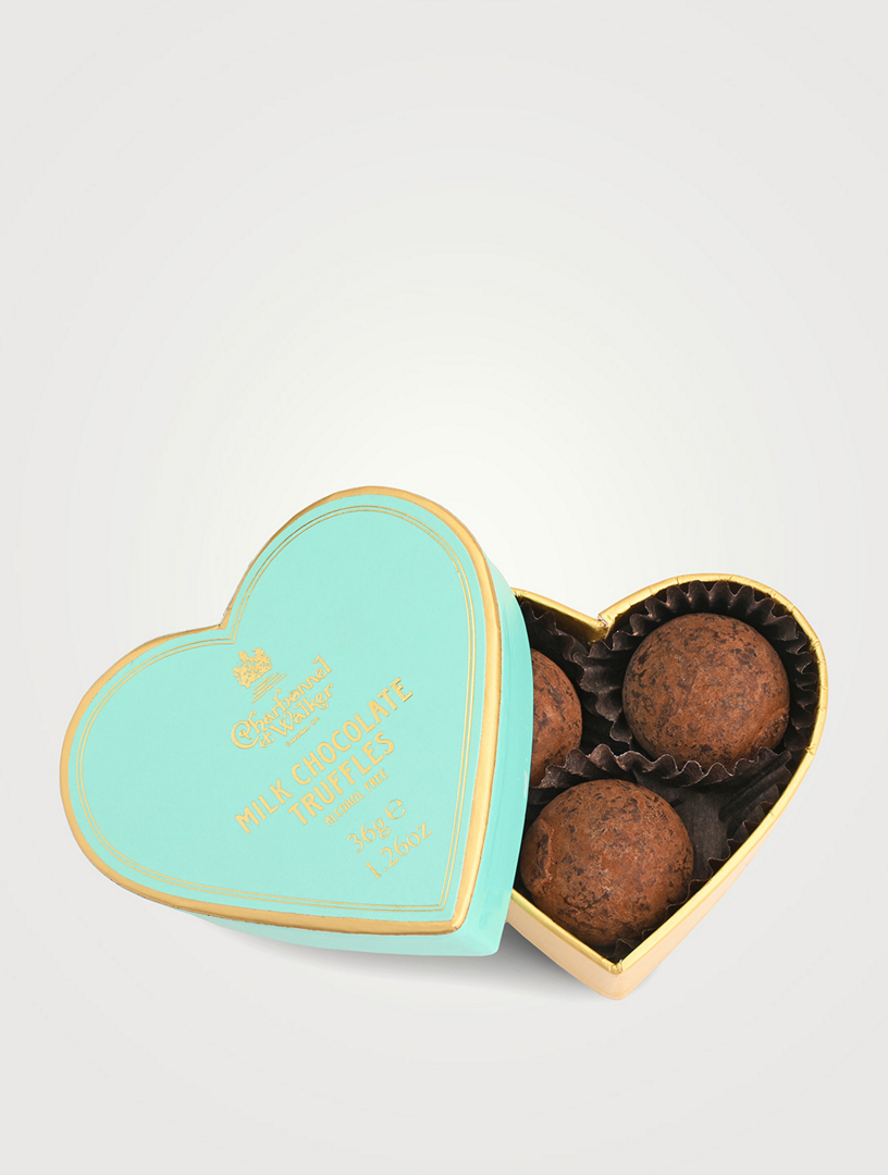 Milk Chocolate Truffle Heart Box