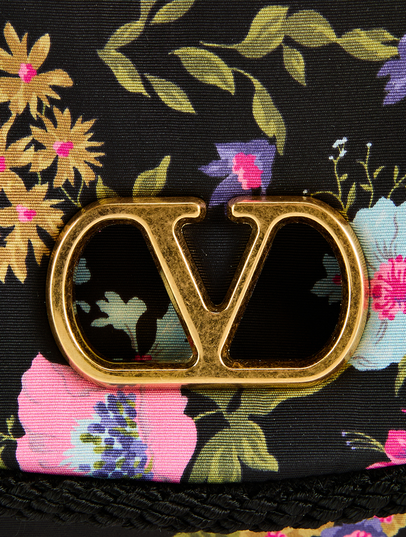 VALENTINO GARAVANI DeVain Floral Jacquard Moiré Papier Shoulder