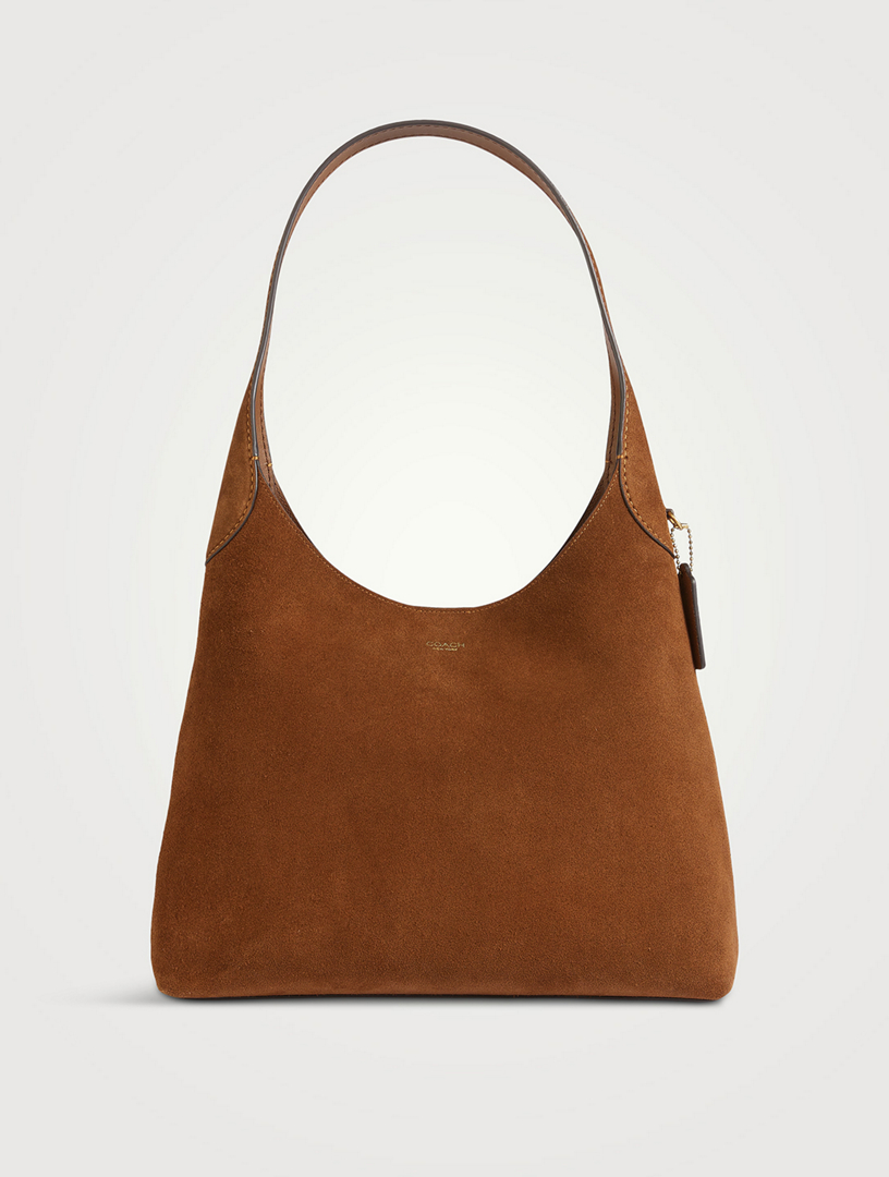 COACH Brooklyn 34 Suede Shoulder Bag | Holt Renfrew