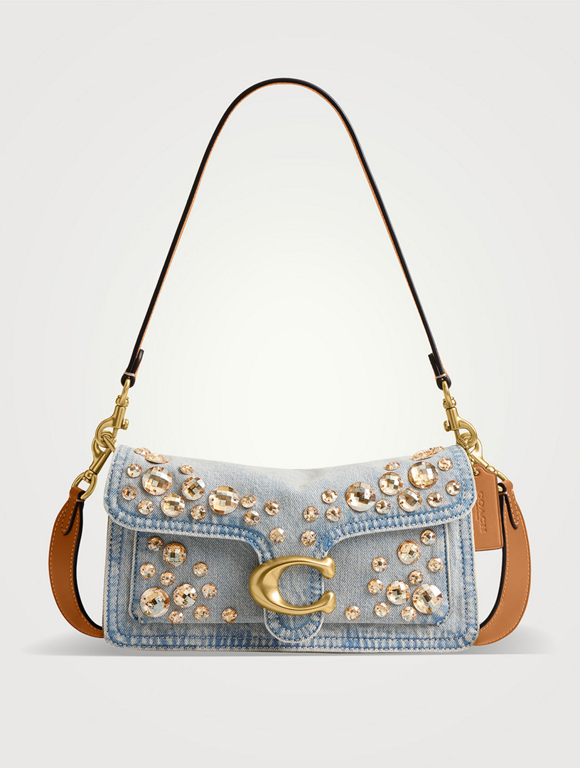 COACH Tabby 26 Embellished Denim Shoulder Bag | Holt Renfrew