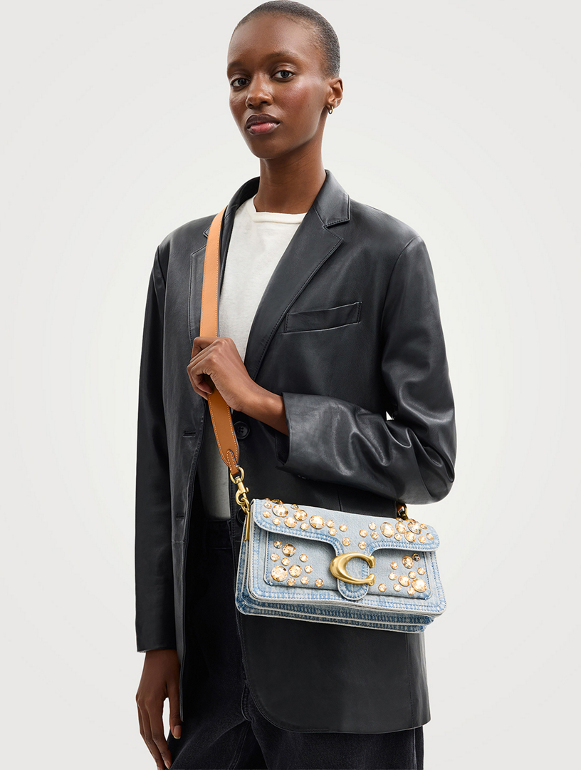 COACH Tabby 26 Embellished Denim Shoulder Bag | Holt Renfrew