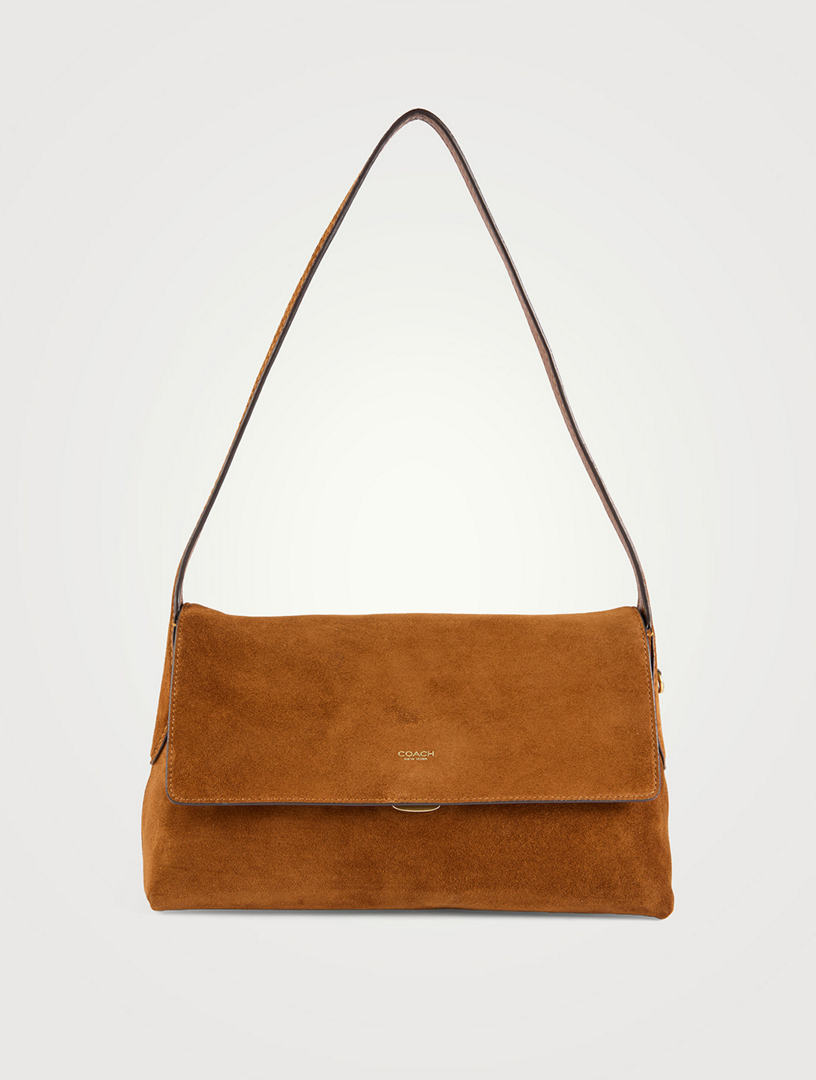 Parts Lab.】Real Suede Flap Shoulder Bag COACH New York Suede Flap Shoulder Bag | Holt Renfrew
