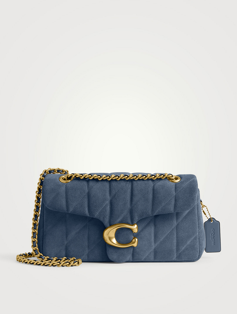 Tabby 26 Suede Quilted Shoulder Bag