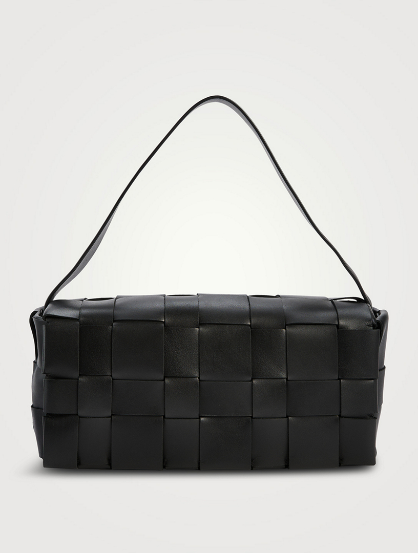 ST.Agni ブラック ミニバッグ ST. AGNI Mini Woven Leather Envelope Tote Bag | Holt Renfrew