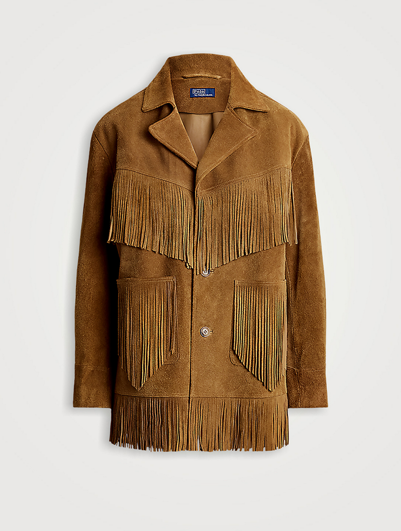 POLO RALPH LAUREN Fringe Suede Western Jacket | Holt Renfrew