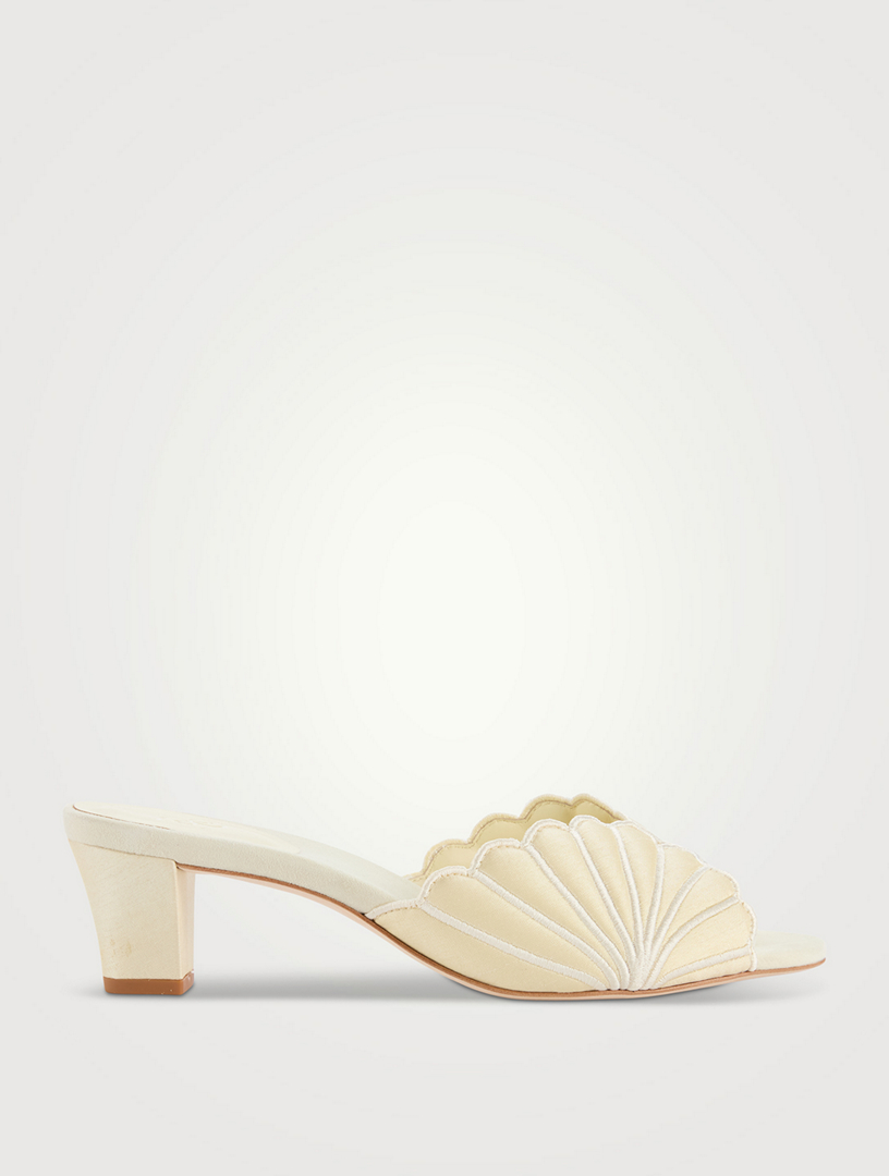 Waldena Embroidered Velvet Mules