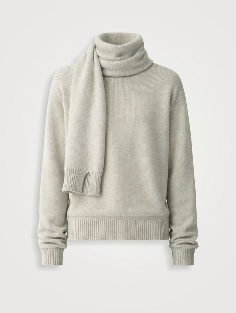 Rex Cashmere Scarf Sweater