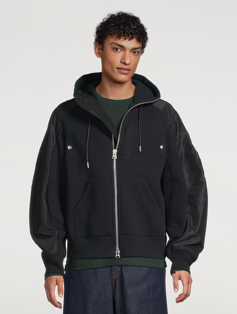 トップス Sacai 19AW Sponge Layerd Riders Hooded SACAI Sponge Sweat Hoodie | Holt Renfrew