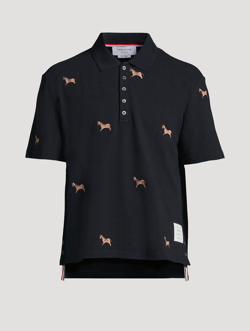 Cotton Polo With Embroidery