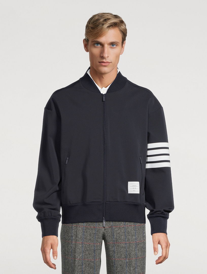 THOM BROWNE Tech Viscose Zip Bomber Jacket | Holt Renfrew