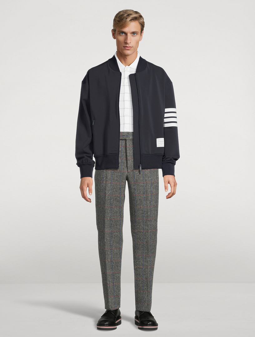 THOM BROWNE Tech Viscose Zip Bomber Jacket | Holt Renfrew