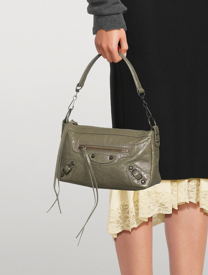 BALENCIAGA Mini Le City Moto Leather Bag | Holt Renfrew